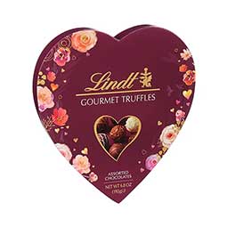 Lindt Valentines Day Gourmet Truffles 12ct Heart Box