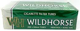 Wildhorse Cigarette Tubes Menthol King 200ct Box