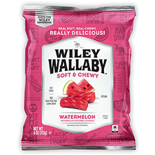 Wiley Wallaby Watermelon Licorice 4oz Bag