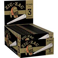 Zig Zag Cones King Size 24 Packs of 3