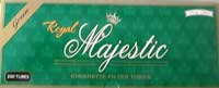 Royal Majestic Green Cigarette Tubes 100 200ct Box