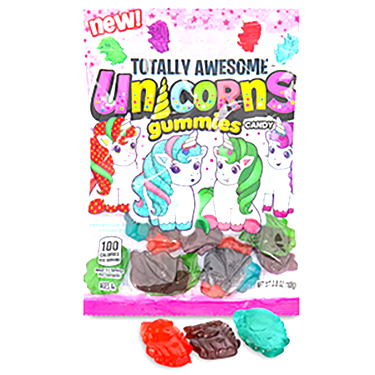 Totally Awesome Unicorn Gummies 3.8oz Bag
