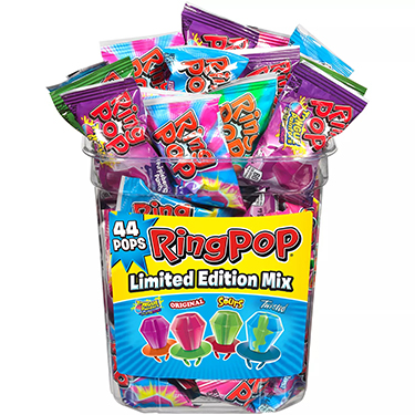 Ring Pop Assorted Flavors 44ct Tub