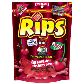 Rips Bites Cherry 4oz Bag