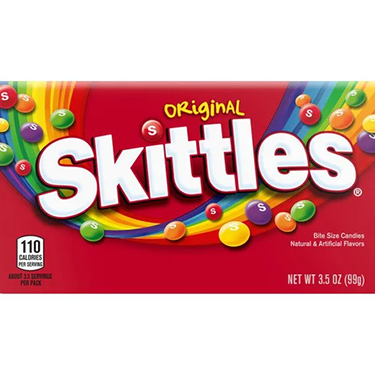 Skittles Original 3.5oz Theater Box