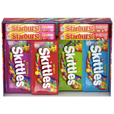 Skittles and Starburst 30ct Variety Pack