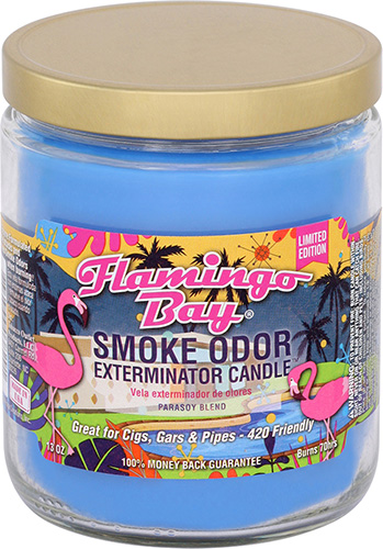 Smoke Odor Exterminator Candle Flamingo Bay