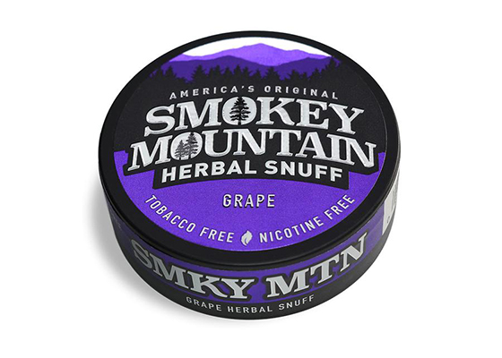 Smokey Mountain Herbal Snuff Grape 10ct