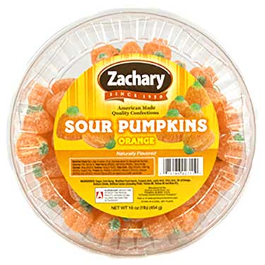 Zachary Sour Jelly Pumpkins 16oz Tub