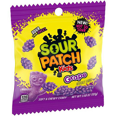 Sour Patch Kids Grape 3.58oz Bag