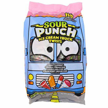 Sour Punch Ice Cream Twists 110ct Bag