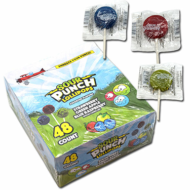 Sour Punch Lollipops 48ct Box