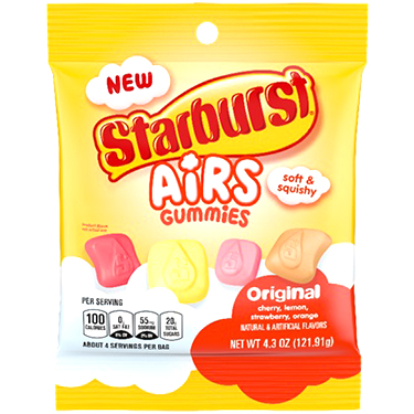 Starburst Airs Gummies Original 4.3oz Bag