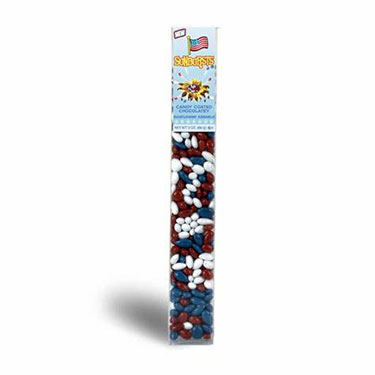 Sunbursts American Spirit Red White and Blue 2.5oz Candy Tube