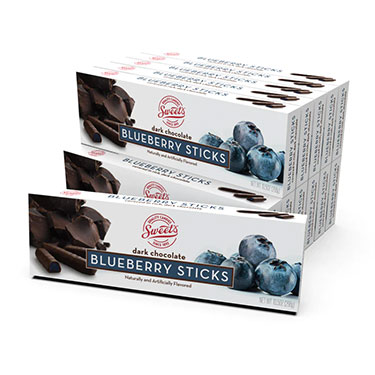 Sweets Chocolate Sticks Dark Chocolate Blueberry Sticks