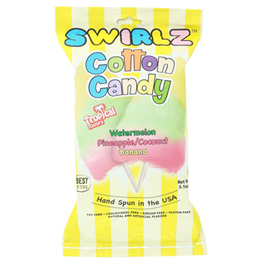 Swirlz Cotton Candy Tropical 3.1oz Bag