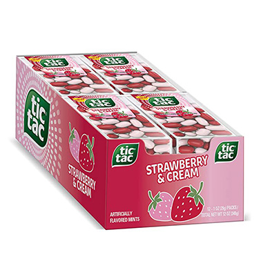 Tic Tac Strawberry and Cream 1oz 12ct Box