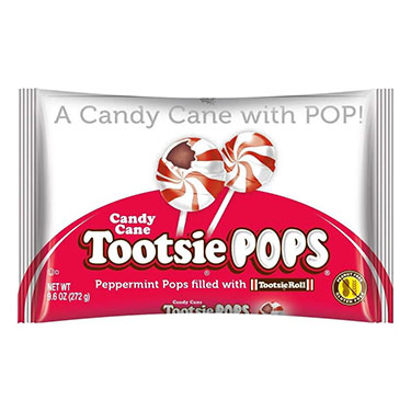 Tootsie Pops Candy Cane 9.6 oz Bag