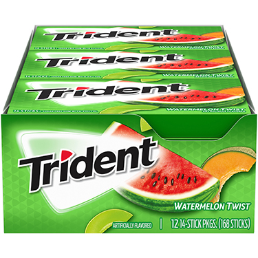 Trident Sugar Free Gum Watermelon Twist 12ct Box
