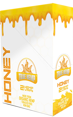 True Hemp Wraps Honey 25 Packs of 2