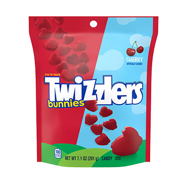 Twizzlers Cherry Flavored Bunnies 7.1oz Pouch