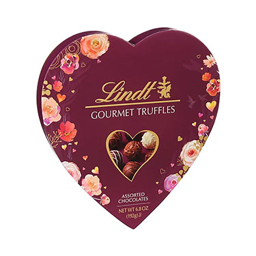 Valentines Day Gourmet Truffles Heart 6.8oz