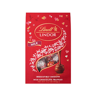Valentines Lindor Milk Chocolate 15.2oz Bag