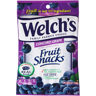 Welchs Fruit Snacks Concord Grape 5oz Bag