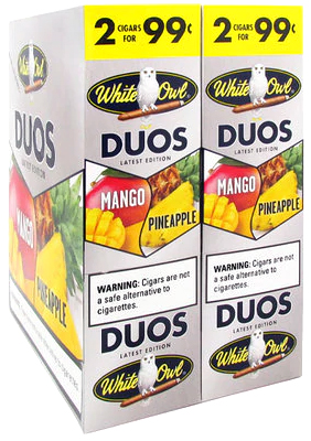 White Owl Cigarillos Duos Mango and Pineapple 30ct