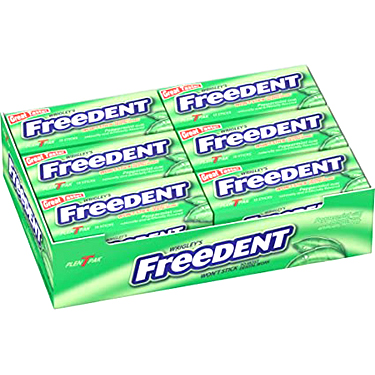Wrigleys Freedent Peppermint 12ct