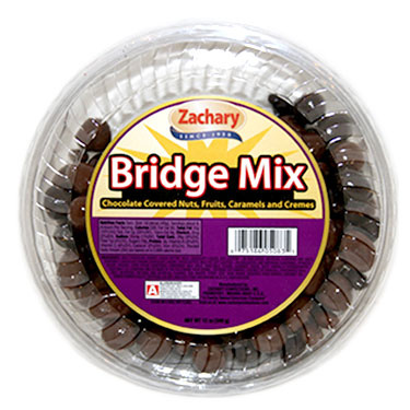 Zachary Chocolate Bridge Mix 12oz Tub