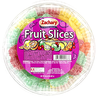 Zachary Fruit Slices 24oz Tub