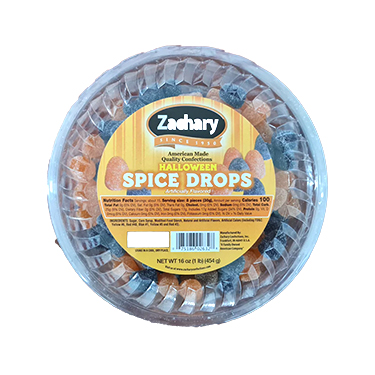 Zachary Halloween Spice Drops 24oz Tub