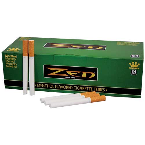 Zen Cigarette Tubes Menthol 100 200ct Box