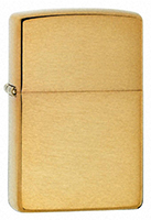 Zippo Solid Brushed Brass